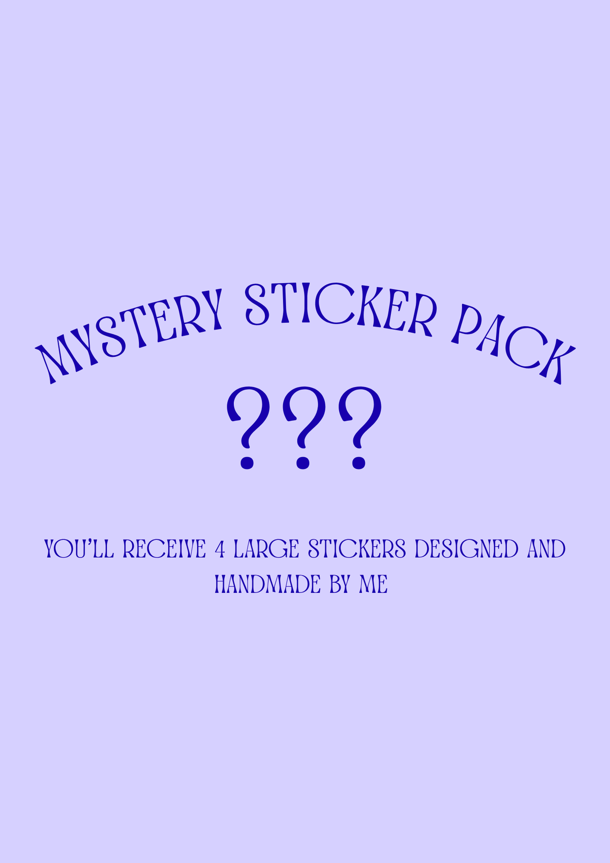 MYSTERY STICKER PACK